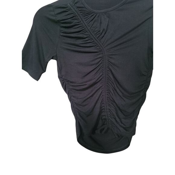 Johnathan Simkhai Standard Jesse Matte Jersey Ruched Crop Top Size XS - Picture 3 of 5